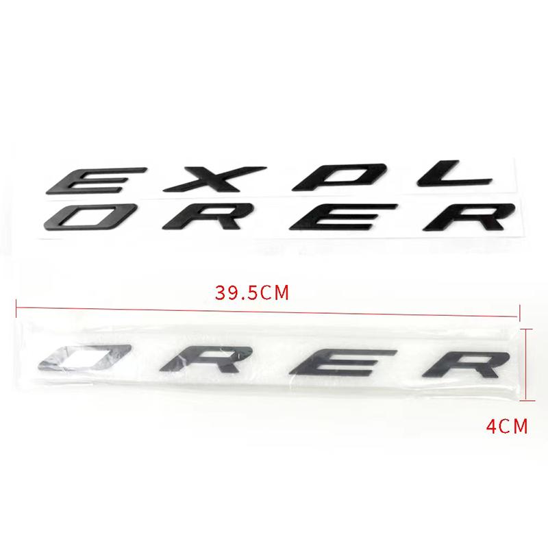 3D ABS EXPLORER אותיות לוגו מדבקות תג סמל מכסה המנוע לרכב מדבקות עבור פורד אקספלורר ספורט 2012 2013 2014 2015 2016 2017