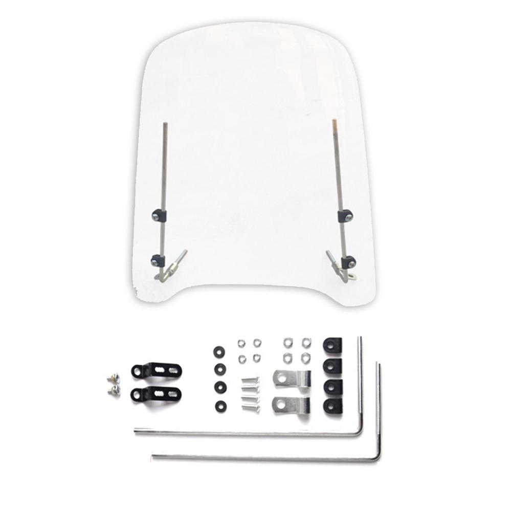 Unversal Airflow Adjustable Motorcycle Windscreen Windshield For Suzuki Dl650 Gn250 Gn125 Gs 500 Sv650 Bandit 1200 650 600 400