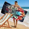 It Clown Horror Print Beach Towel, Large Soft Quick Dry Towel for Beach Camping Swimming
