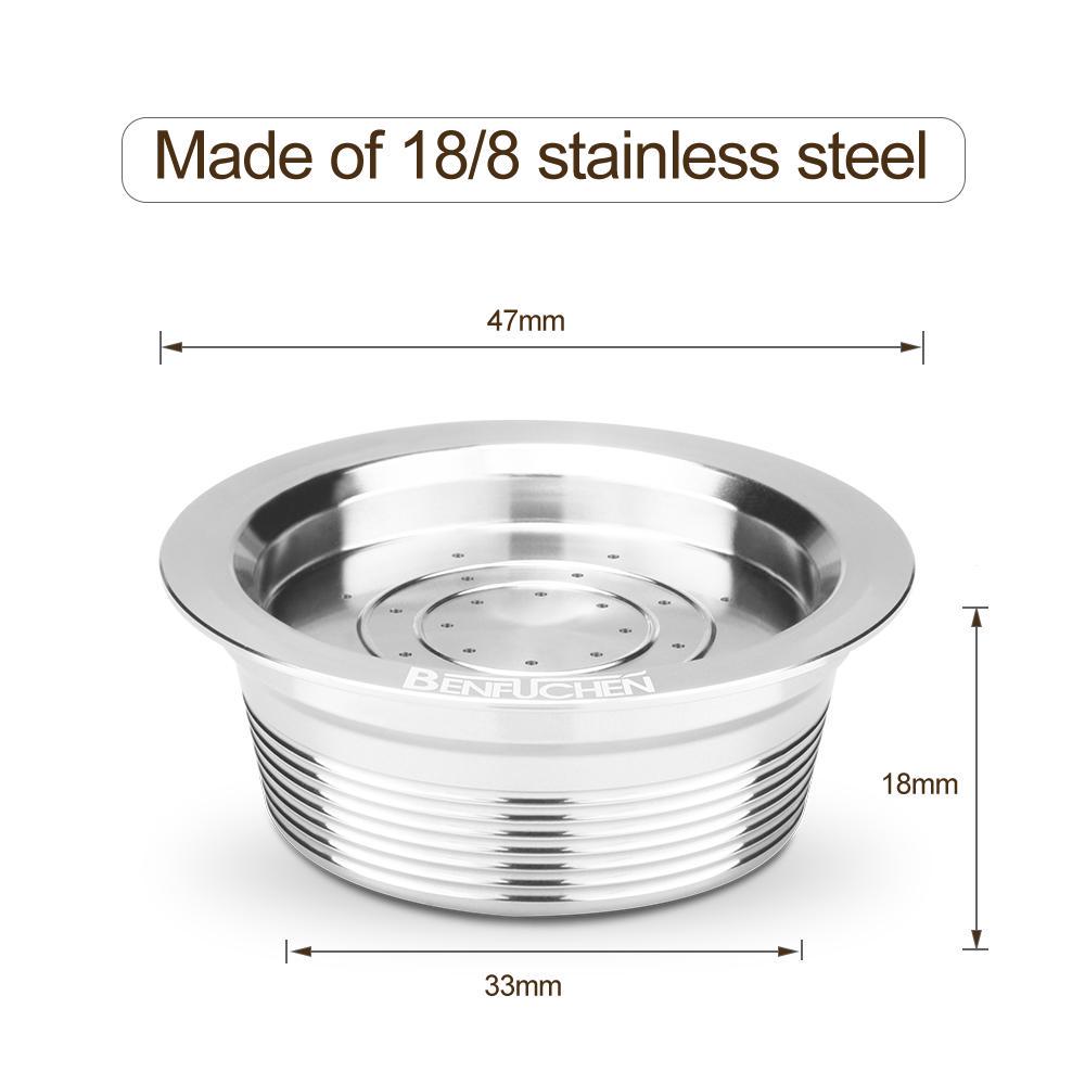 Stainless Steel Reusable Coffee Capsules Reusable Coffee Capsule Cup Filter Compatible with LAVAZZA