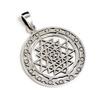 Yantra, Indian Hinduism, Amulet, Divine Geometry, Pendant Top, Silver