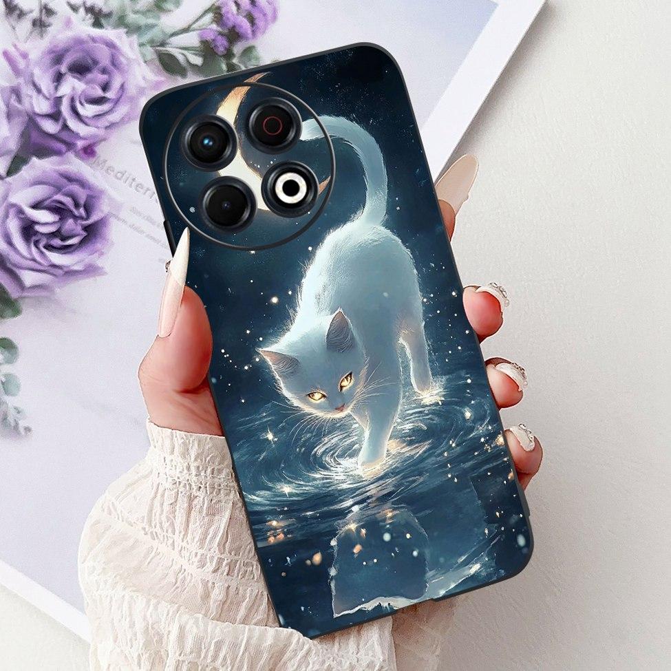 For Techno Spark 30 Pro 4G KL7 Cover For Tecno Spark 30 Pro 4G Case Luxury Butterfly Love Fashion Flowers Cool Lion Cute Painted