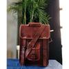 Herren Neue Echte Herren Braun Handgefertigte Leder Vintage Umhängetasche