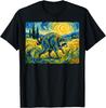 Van Gogh Jimothy Raccoon Animal Graphic Artwork T-Shirt