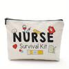 Travel Fashion Women's Cosmetic Case Cartoon Nurse Doctor Print Clutch Phone Bags Portable Makeup Bag Toiletry Bags