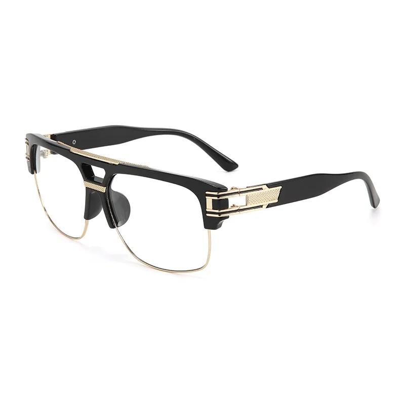 Personalized Retro Punk Sunglasses UV400 Large Frame Unisex Shades for Driving Travel Sun Protection