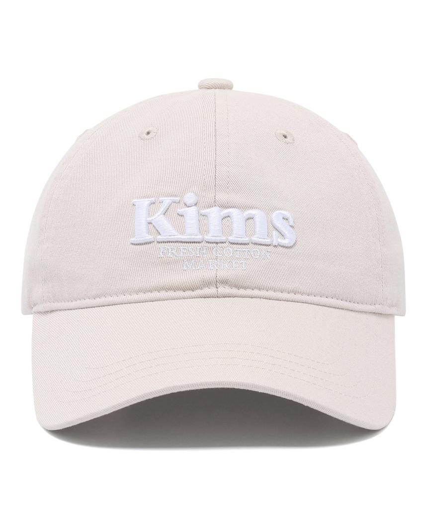 Kimseupeulesikoteunmakes Kims Bam Logo Ball Cap Beige