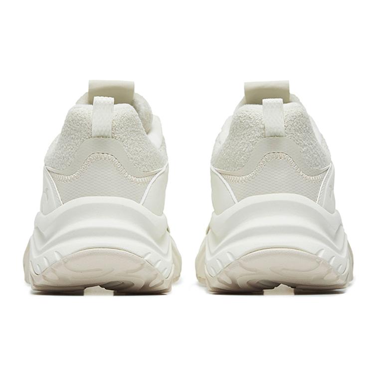 Anta Rabbit Shoes Bunny Cushioning Slip Resistant Abrasion Resistant Low Top Sports Casual Shoes Women's Gray White 122248887-2