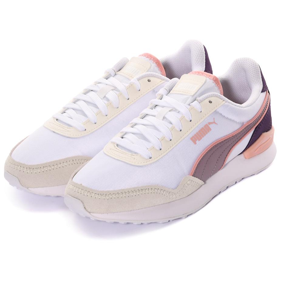 Puma Dista Chaussures Décontractées Mode Confortable Durables Légères Basses Femme sneaker Blanc Rose 390412-05