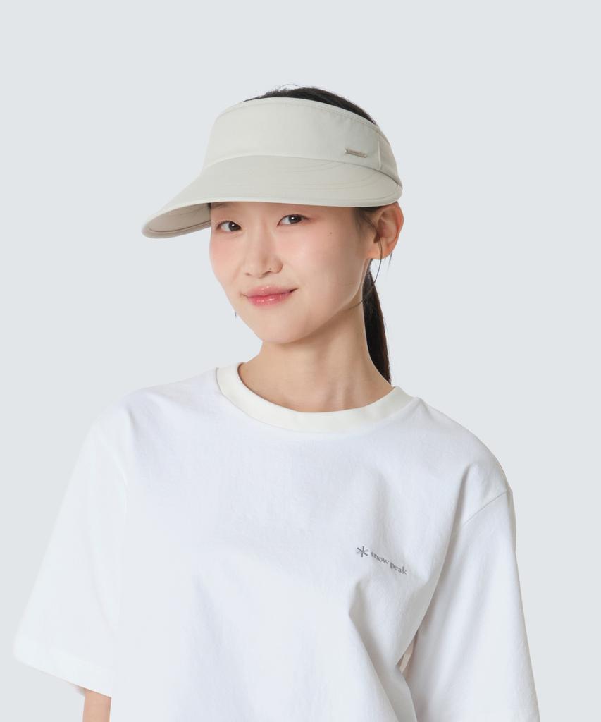 SNOWPEAK APPAREL Lightweight Taslan Cooling Women'S Sun Cap (S26Mwfsc79) Light Beige