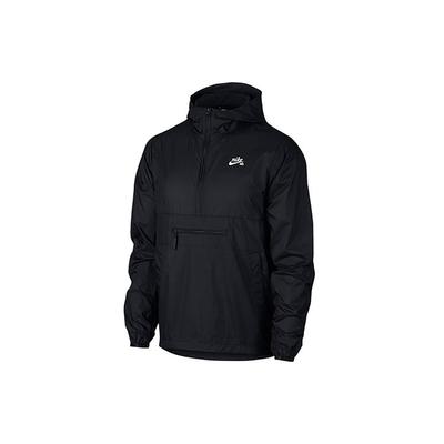 SB Skateboarding Retro Pullover High Neck Woven Logo Jacket Men Jacket Black CT5327-010