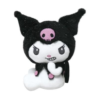 K Company My Melody Kuromi (Engel-Serie) Plüschtier Kuromi Schwarz MK-NG-KUB H16.4 x B19.8 x T11.2cm