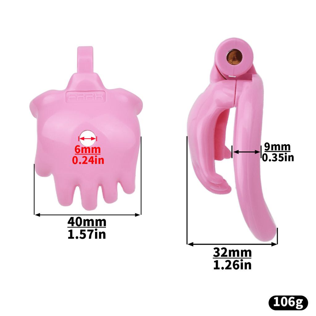 Men's CB Lock Resin Chastity Lock with Catheter Penis Lock Gay Cuckold Urethral Sex Toys BDSM