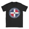 Dominican Republic República Flag Flag Coat of Arms T Shirt Unisexs  TShirt Round Collar  Tee Shirt Short Sleeve Clothing Printed