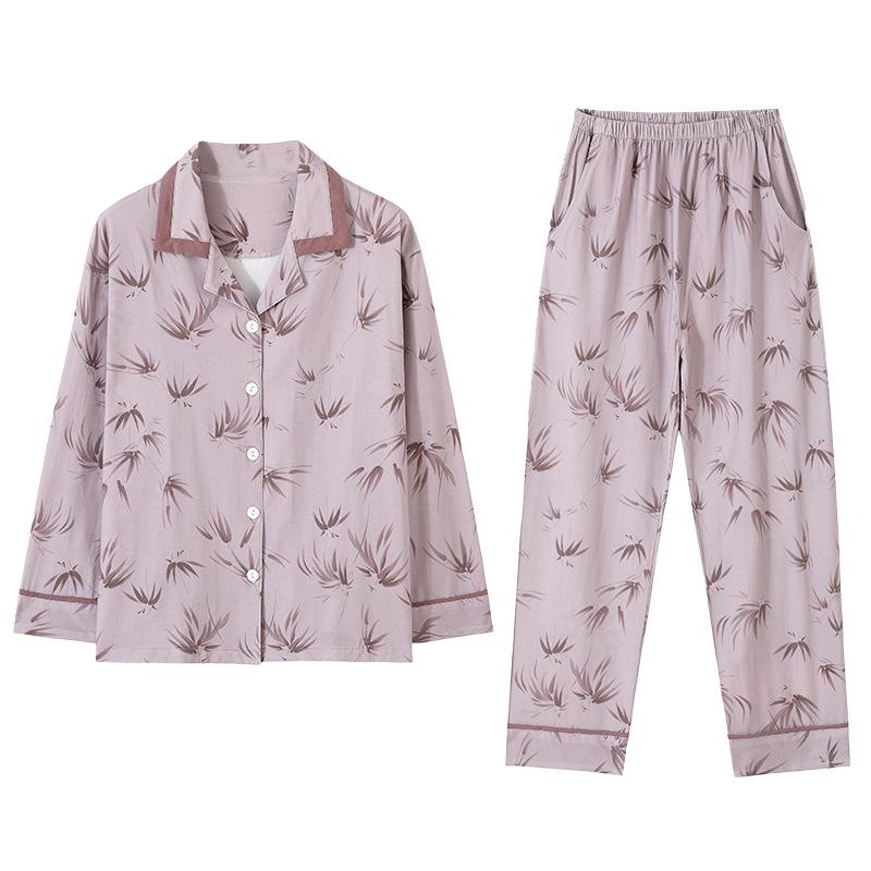 Pajamas Women'S Spring And Autumn Pure Cotton Long-Sleeved Women'S Spring Thin Women'S Loungewear Set