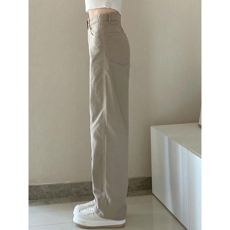 Dames High-Waisted Wide-Leg Jeans - Slankmakend, Veelzijdig, Plus Size, Lente/Herfst 2025 Collectie