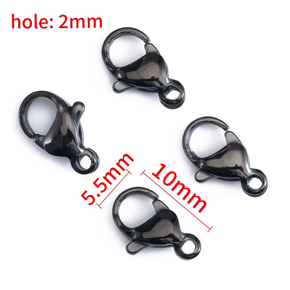 20pcs Lobster Clasp Stainless Steel Golden Claw Clasps Hook Connectors for Bracelet Necklace Jewelry Making DIY Supplies