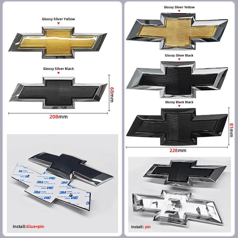 BMPQR1 129mm/150mm/195mm/204mm/208mm/228mm Front Hood Emblem Rear Tail Trunk Badge For Chevrolet Cruze Malibu Colorado Suburban Equinox