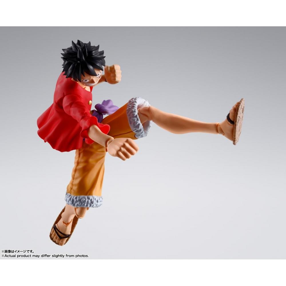 TAMASHII NATIONS BANDAI SPIRITS S.H.Figuarts ONE PIECE Monkey D. Luffy - Onigashima Invasion - Approx. 145mm ABS & PVC Painted Movable Figure