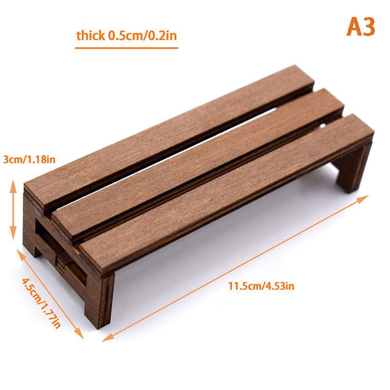 1/12 Dollhouse Mini Table Chair Dolls House Rocking Chair Dollhouse Furniture Accessories For Kids Pretend Play Toy