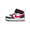 Court Borough Mid 2 TD White/White/Black/University Red Baby Sneakers DO5894-161