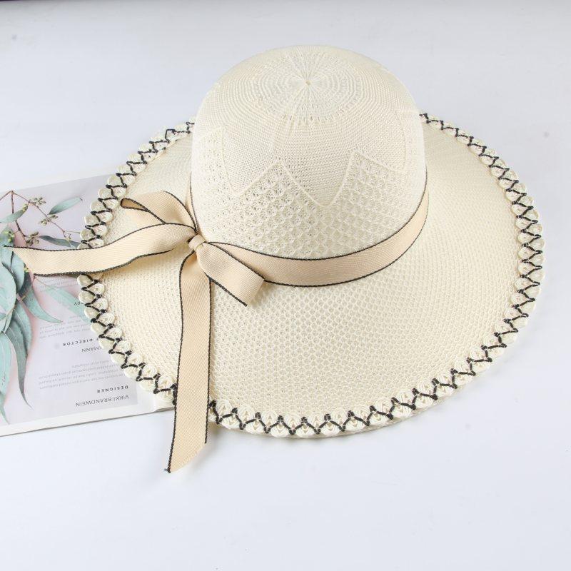 Hat Women's New Summer Sunscreen Sun Hat Beach Straw Hat Women's Cool Hat Travel Vacation Bucket Hat