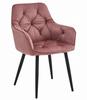 JORK Chair - Pink Velvet / Black Legs X 1
