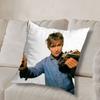 COOL Damon Albarn-n I Love Pillow Case Anti-dustmite Pillowcase Invisible zipper silky short plush Sofa cushion cover
