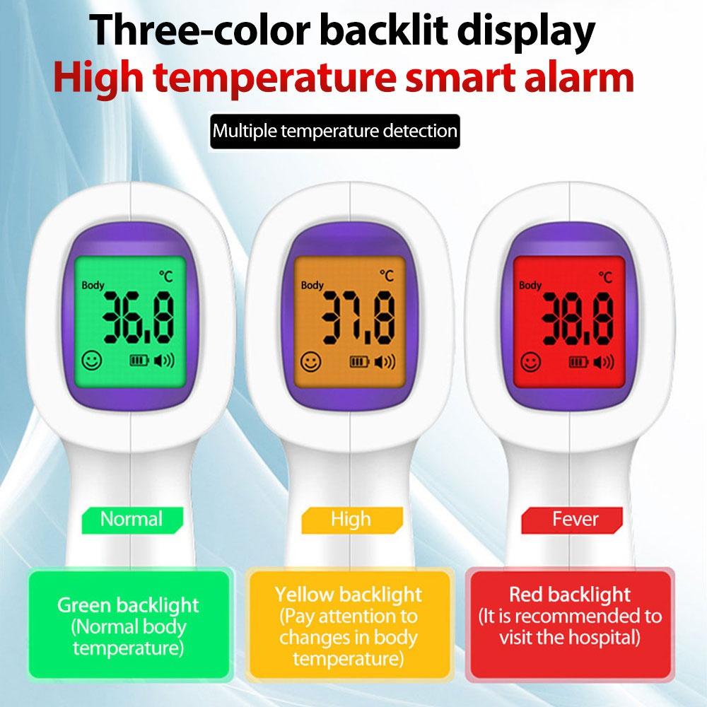 Infrarood contactloze voorhoofdthermometer LCD-scherm draagbare digitale temperatuurpistool