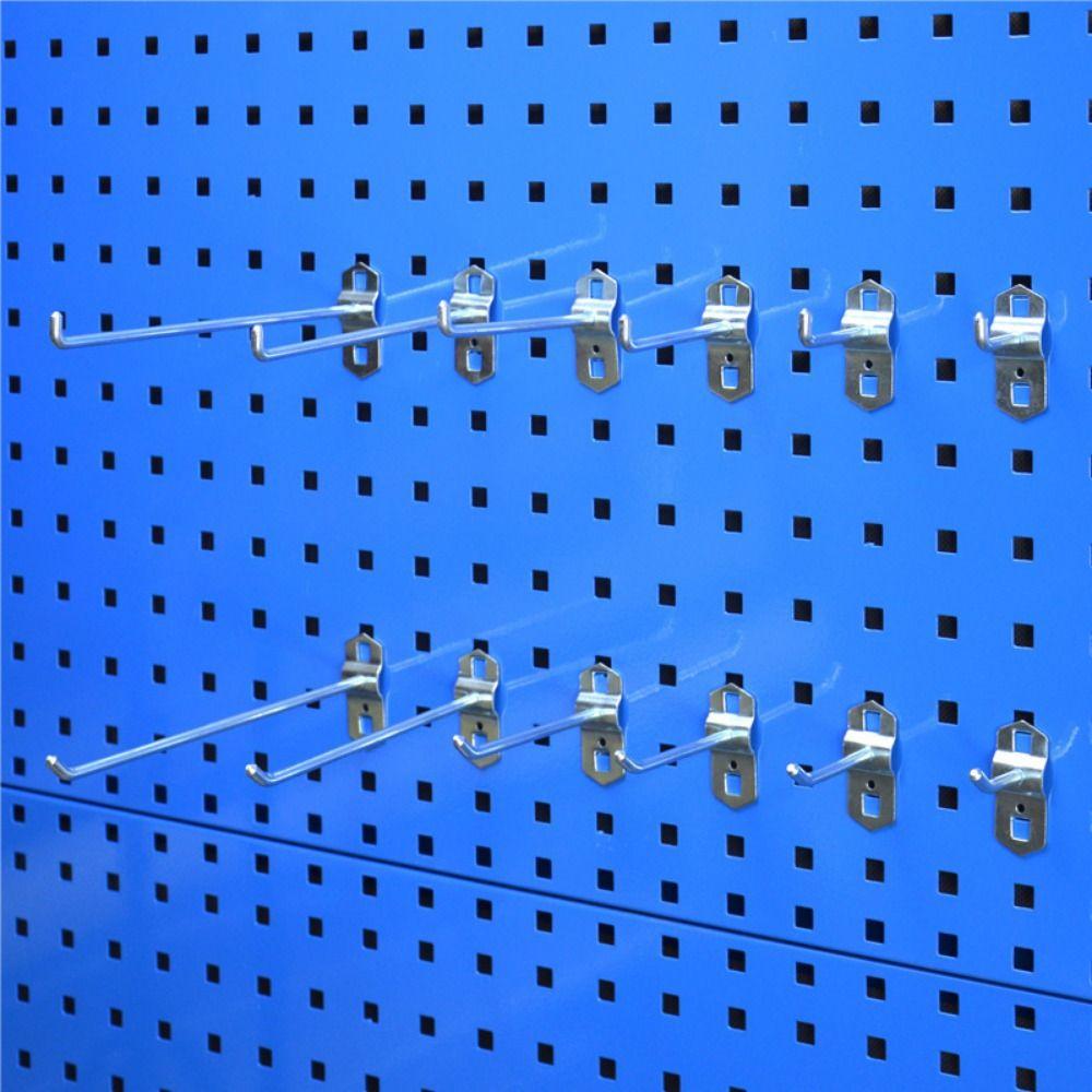 1Pcs Storage Rack Hole Board Hook Hammer/Pliers Hardware Tool Oblique Hanger Steel Wall Mount Pegboard Hook for Shop Good Shelf