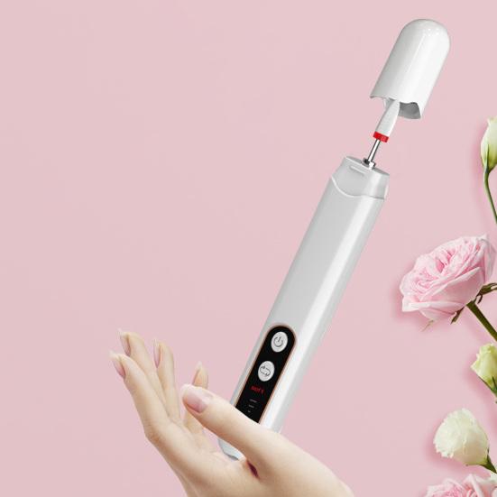 Portable Cordless Electric Nail Drill Kit with 6 Drill Bits USB Rechargeable 3 Speeds Adjustable Nail Sander Tools Remove Dead Skin Acrylic Nail Gel