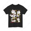 Unisex Tee Dandadan Cat TurboGranny Cute Anime Unisexga Cat TShirt Dan Da Dan Black