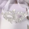 Face Decoration Accessories Rhinestone Masquerade Mask Shiny Crystal Costume Prop Venetian Mask Fashion Accessory Bridal Mask