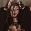 Black Layered Mask Full Face for Women Sexy Jewelry Costume Hair Carnival Club Disguise Rave Accessories Cosplays Gift
