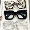 New Retro Large Square Glasses Frame Anti Blue Light Computer Reading Eyewear For Men And Women Radiation Protection Eyeglasses