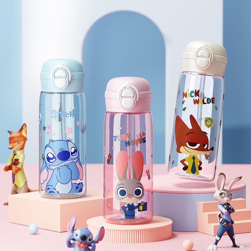 Zootopia Judy And Nick Tritan Kids Water Bottle With Straw For School And Travel