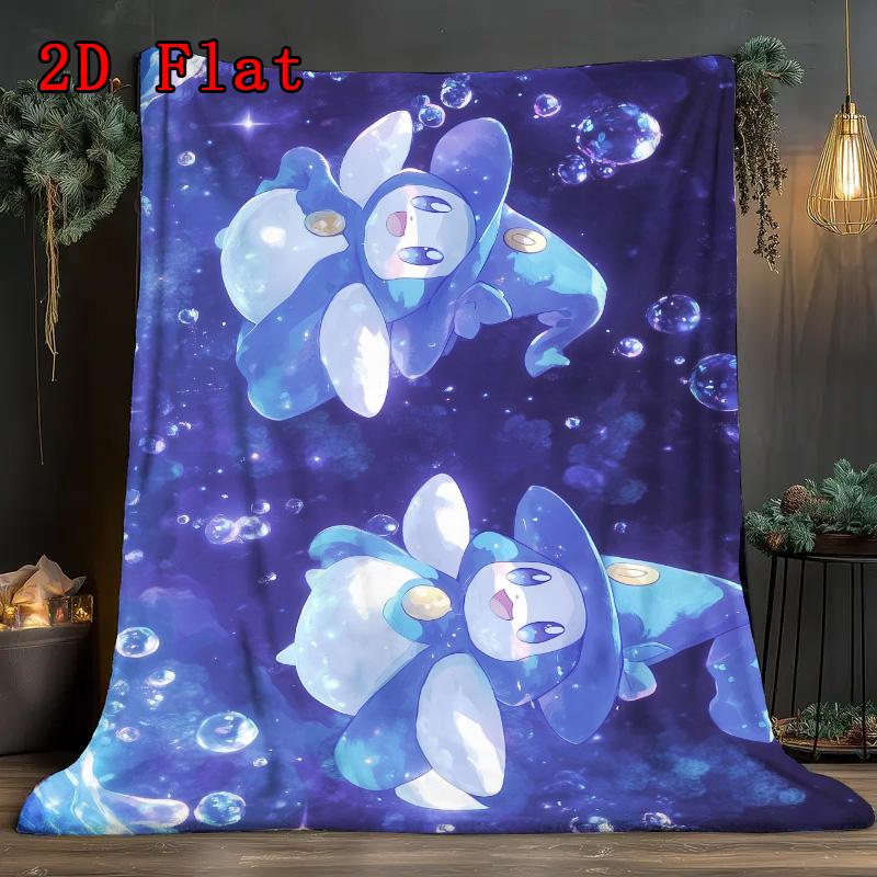 Cute sprite 2D Flat Pattern Flannel Blanket High quality All Seasons Warmth and Comfort Perfect for Christmas Gifts.PMT0914405