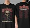 The Offspring 2025 Rose Skull Tour Unisex TShirt Heavy Cotton All Size Unisex T-Shirt