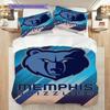 Memphis Grizzlies Gedurfde Fierse Beddengoed(1 dekbedovertrek + 2 kussenslopen, zonder binnenkussen)Kerst verjaardagscadeau Dekbedovertrek en kussensloop Beddengoedset