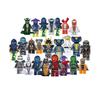 24 db / Műanyag Mini Ninjago Figura Játék Ninja Kígyók Összeszerelhető Gyerek Játék