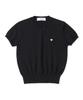 KNITTED (W) Basic Essential Washable Round Short Sleeve Knit Black
