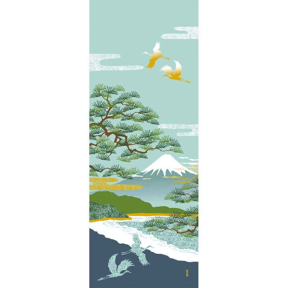 Hamamonyo Picture Tenugui Landscape of Miho No Matsubara (hand Towel) -