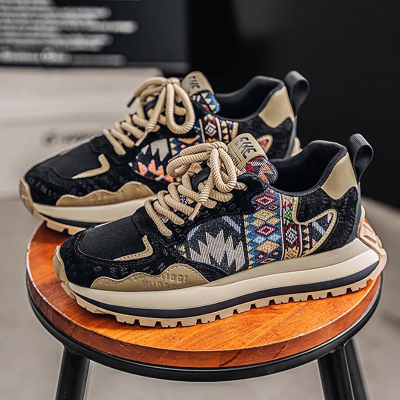 Trendy Men Sneaker Comfortable Thick Soled Casual Shoes for Men Non-Slip Running Shoes New Outdoor Sports Shoes Tenis Masculino