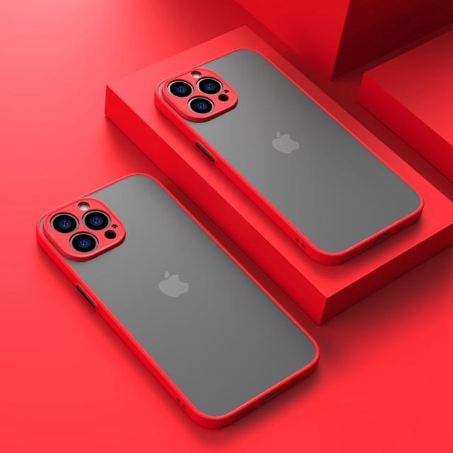 Luxury Shockproof Matte Phone Case For Iphone 13 12 11 Pro Max Xr Xs X 7 8 Plus Se 2020 2022 Mini Bumper Hard Pc Clear Cover