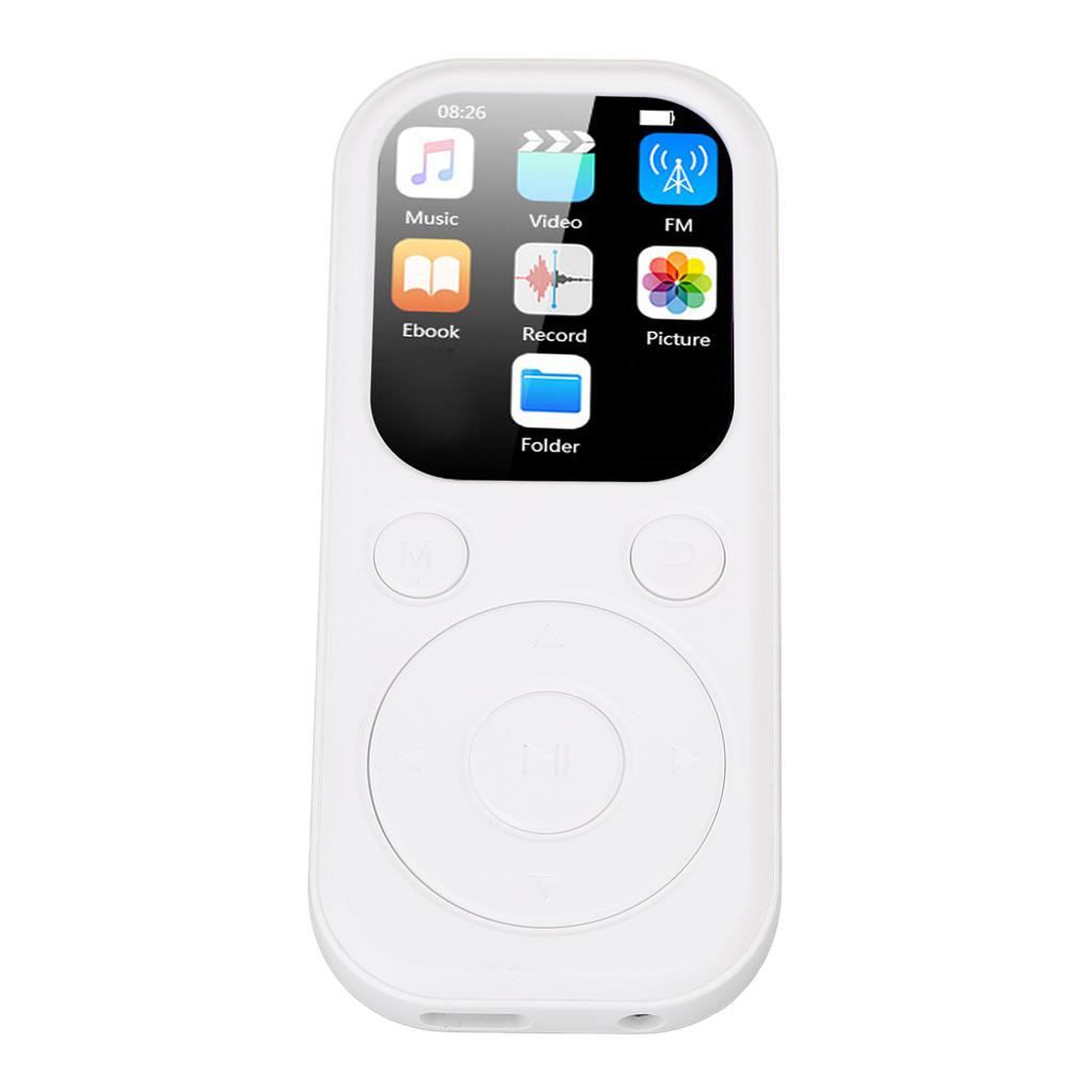 MP3 Player with Bluetooth 5.4 HiFi Speaker Voice Recorder 2.01in Screen Portable Music Player Without Small Memory Card