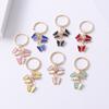 Butterfly Keychain Cute  Dripping Oil Flying Animals Key Chains Women Girl Keychain Handbag Accessorie Handmade Accessories