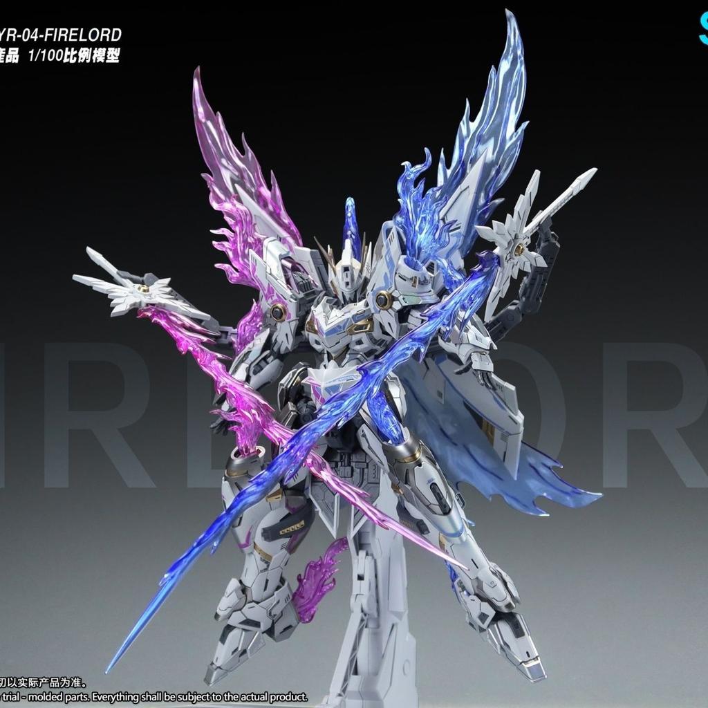 1/100 Snaa Yr04-Firelord Figure The Round Table Knights Assembly Model Kit Huanyan Soul Yan Emperor Action Figures Toys Gifts