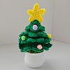 Christmas Yarn Ornament Bright Color Xmas Tree Star Shape Knitted Tree Decoration Home Party Holiday Accent