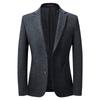 Men's Casual Suits Autumn and Winter Wool Stretch Men's Suits Slim Small Suits Men's Korean Style Single Suit