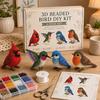 3D Beaded Animal Kit, DIY Beading Embroidery Kit for Beginners, Handmade Highland Cow/Butterfly/Owl Animal Bead Craft for Adults, Teens